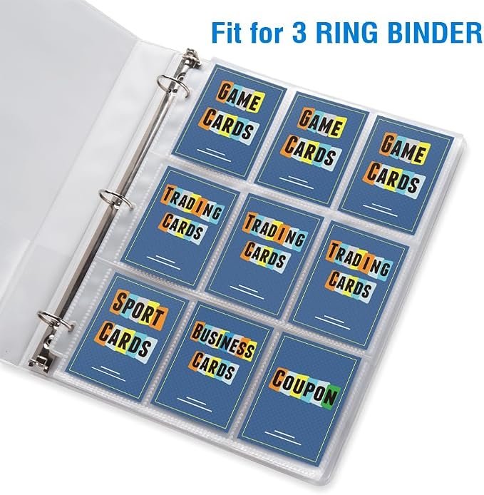 400 Pack 9 Pocket Page Protectors, Sooez Trading Card Sleeves - Image 6