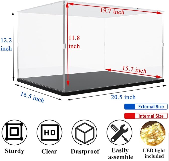 DuvinDD Acrylic Display Case for Lego Home Alone 21330, Lego City 10297 Showcase - Image 4