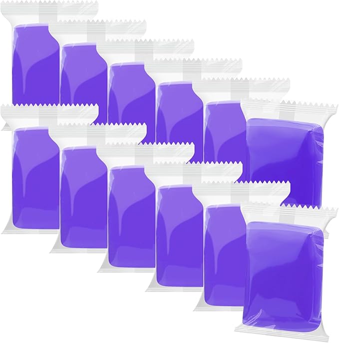 Purple Air Dry Clay 12 Packs Foam Clay Air Dry Foam Clay by WOLWEFA