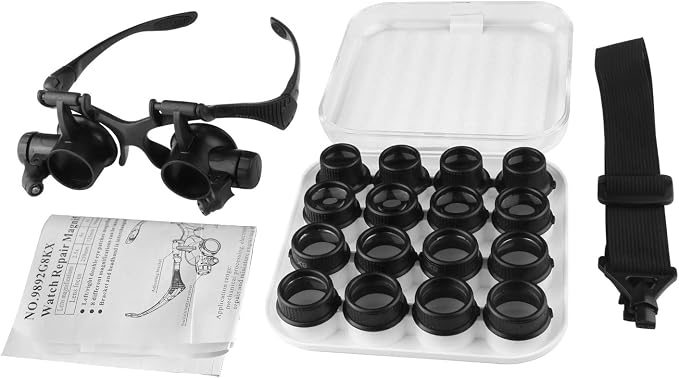 Watch Repair Magnifier Loupe Jeweler Magnifying Glasses Tool Set - Image 8