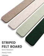 Fluxynara Cork Board Alternative Felt Strip Board 5-Pack 13"x2", Office Pin - Image 3