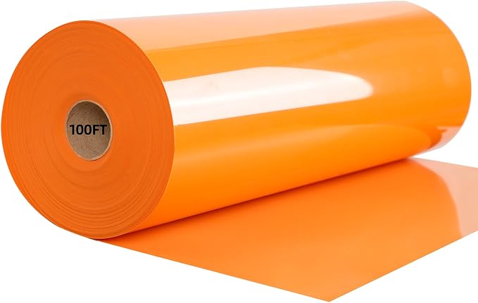FUNKAKA Orange HTV Heat Transfer Vinyl Roll, Adhesive HTV by FUNKAKA