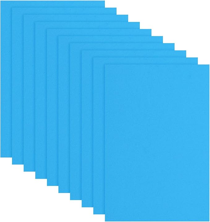 uxcell 10 Pcs Blue EVA A4 Foam Sheets Crafts, 12 x 8 Inch Foam Paper by uxcell