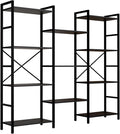 GRUSIGN Triple 4 Tier Book Shelf, Modern Bookcase Shelf, Freestanding Large by GRUSIGN
