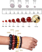 480pcs 8mm Natural Round Stone Beads Crystal Bracelet Jewelry Making Kit | - Image 3