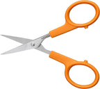 Fiskars 4" Orange-Handled No. 4 Straight Detail Scissors, Precision Stainless - Image 8