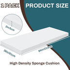 Frienda 1 Pack 84" x 36" x 2" Upholstery High Density Craft Sheets Cushion Foam - Image 2