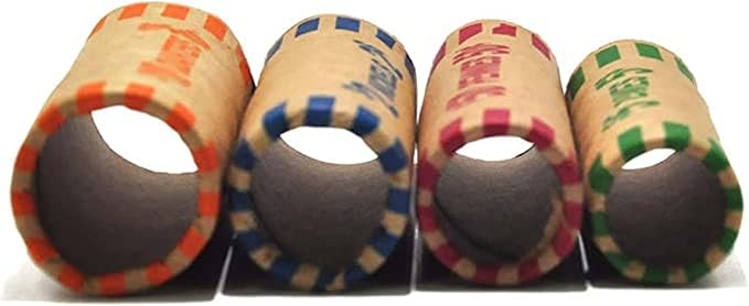 L LIKED 256 Assorted Preformed Coin Wrappers Rolls - Image 3