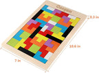 Coogam Wooden Blocks Puzzle Brain Teasers Toy Tangram Jigsaw Intelligence - Image 7