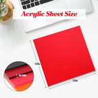 10 Pcs Cast Acrylic Sheet 12 x 12 Inch Translucent Acrylic Sheets - Image 2