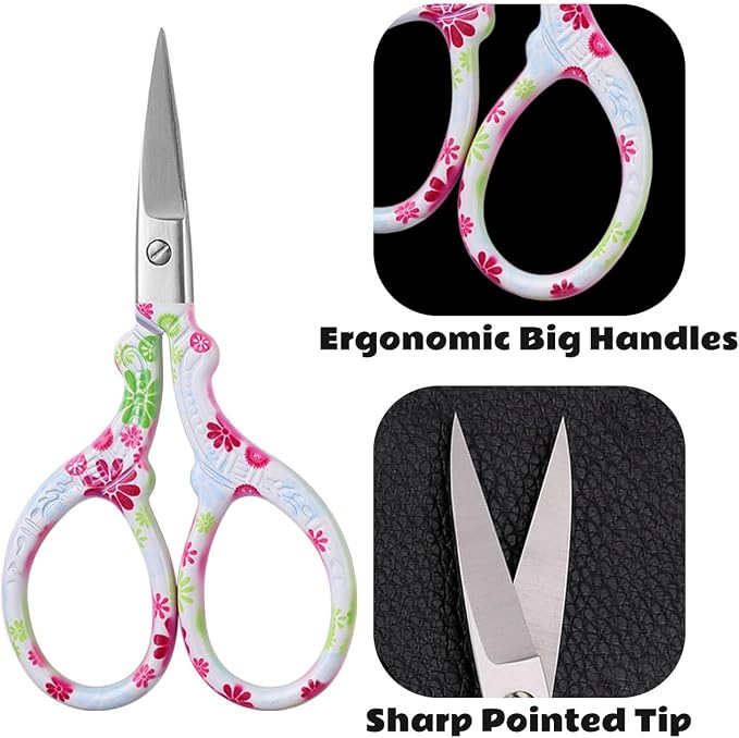 2PCS Sewing Embroidery Scissors, 3.6 Inches Sharp Stainless Steel Crochet - Image 5