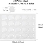 Tosnail 300 Pieces Epoxy Stickers, 1 Inch Round Clear Resin Sticker - Image 2