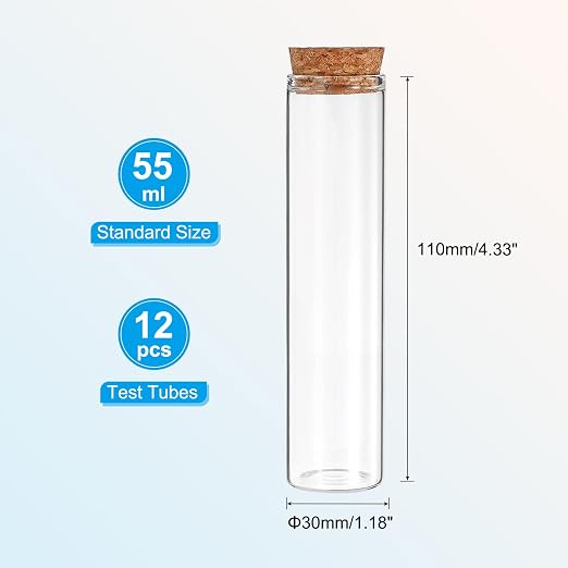 PATIKIL 55ml Test Tubes - Image 2
