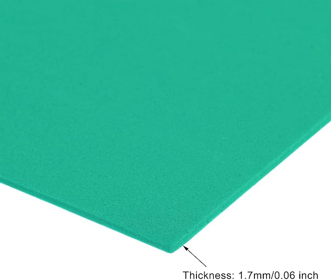 uxcell Dark Green EVA Foam Sheets 11 x 8 inch 1.7mm Thickness - Image 3