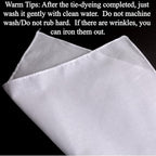 White Bandana for Tie Dye Party Supplies, Solid Color Cotton Large Headband - Image 7