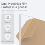 1/8" Thick Clear Acrylic Sheet 12" x 12" - Image 5