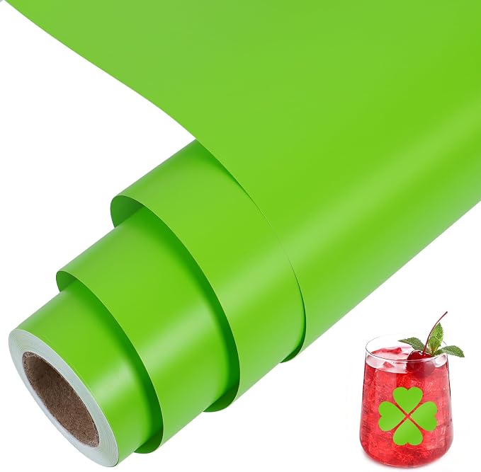 TORC Apple Green Permanent Vinyl 12" x 14 FT Matte Green Adhesive Vinyl Roll by TORC