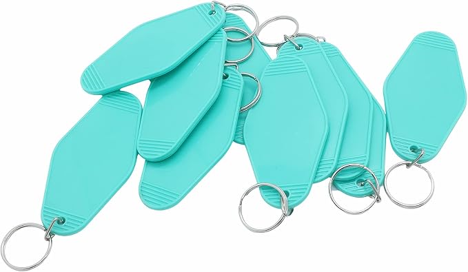 10pcs Blank Hotel Keychains Bulk Vintage Motel Keychain Vinyl HTV printing - Image 5