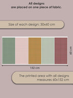 Gingham Cotton Fabric Bundle, 5 Coordinating Checkered Fabric Panels, 23.6 x - Image 5
