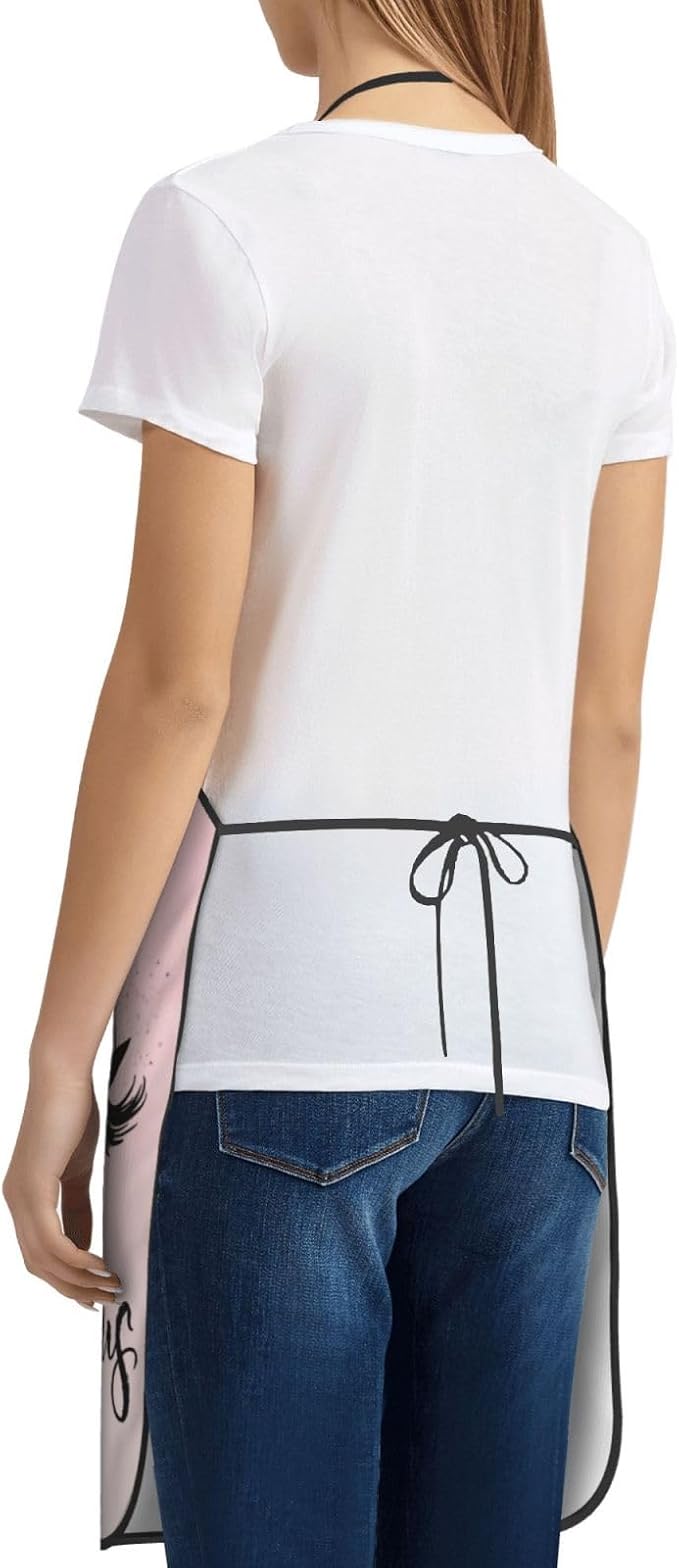 Apron Cooking Chef Work Shop Women Men Baking Decorations Painting Bbq Grilling - Image 5