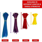Kable Kontrol Blue Zip Ties 4 Inch 1000 Pcs, 18 Lbs Tensile Strength, - Image 3