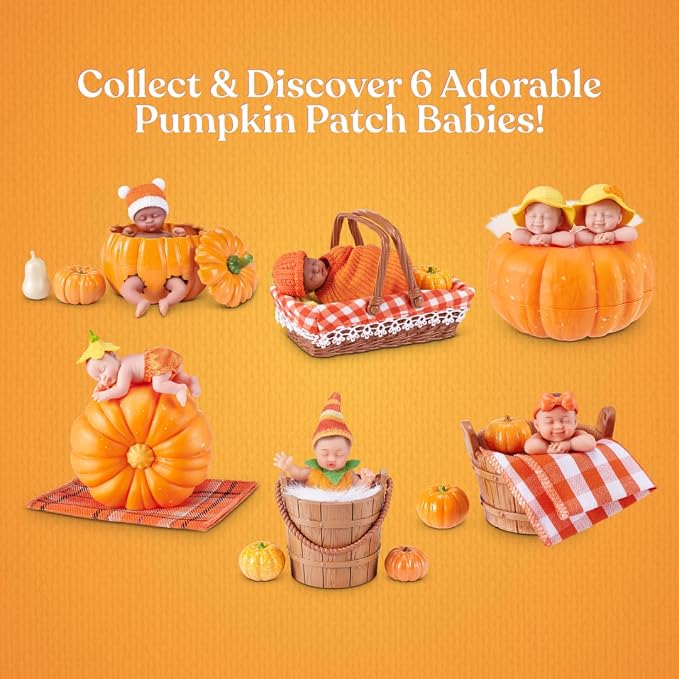 My Mini Baby Pumpkin Patch Series 1 by ZURU – Collectible Mystery Capsule Baby - Image 2