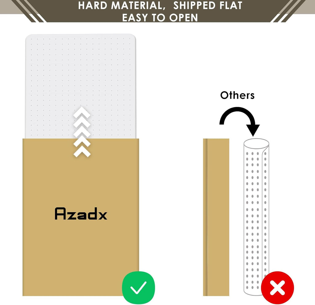 Azadx Heavy Duty Office Chair Mat for Carpet 32" x 55" Hard Material Chair Mat for Carpeted Floor Slip Resistant Carpet Protector for Home Office Easy Glide Desk Floor Mat for Office Chair on Carpets