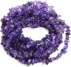 260pcs Natural Amethyst Crystal Beads Chips 5mm to 8mm Irregular Gemstone Beads - Image 2