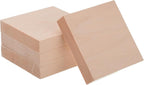 MECCANIXITY 4Pcs Basswood Carving Block, 0.8"x4"x4" Square Wooden Dowels Blocks by MECCANIXITY