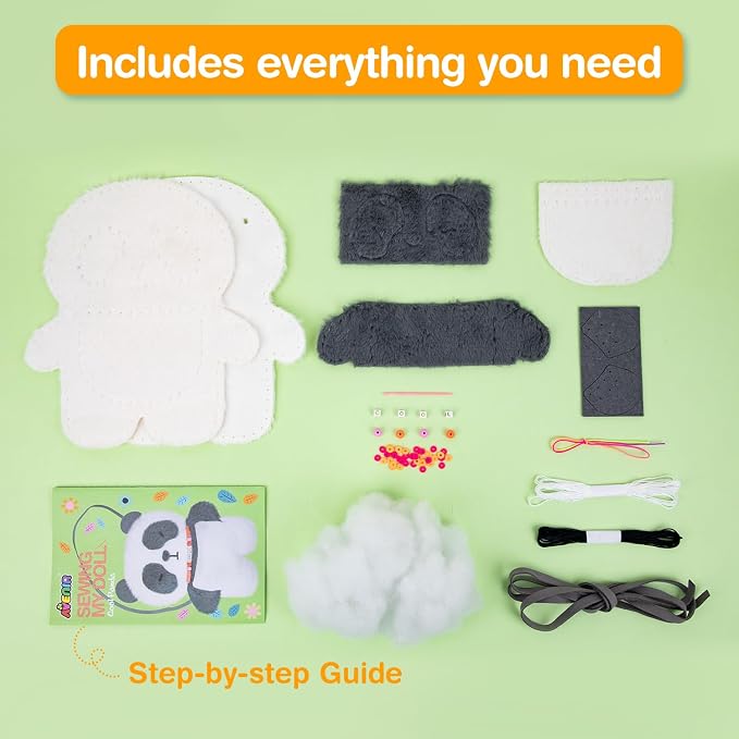 Avenir My First Sewing Kit for Kids Ages 6-8 | Learn to Sew Stuffed Animal - Image 2