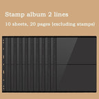10 Pieces Stamp Collecting Supplies Stamp Collector Pages Album Sheets - Image 2