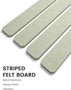 Fluxynara Cork Board Alternative Felt Strip Board 5-Pack 13"x2", Office Pin - Image 3