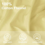 59”W Cotton Flannel Fabric, Super Soft 150GSM, Medium Weight Solid Arts & - Image 4