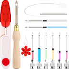 AUGSUN 13 Pcs Punch Needle Kit Embroidery Tool Set by AUGSUN