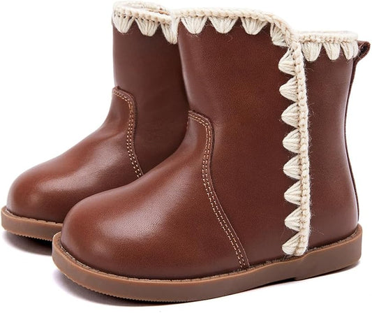 BMCiTYBM Baby Boys Girls Boots Infant Shoes First Walking Booties for All Seasons for 6 9 12 15 18 24 Months