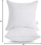 Oubonun 22 x 22 Throw Pillow Inserts, Firm and Fluffy Decorative Square Pillows - Image 8