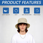 Bucket Hats Bulk Solid Color DIY Blank Hat Bucket Hats - Image 6