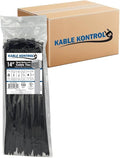 Kable Kontrol Cable Zip Ties Black 3, 120 Lbs Tensile Strength, Bulk Pack by KABLEKONTROL%C2%AE