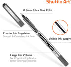 Shuttle Art RollerBall Pens, 25 Pack Black Fine Point Roller Ball Pens - Image 2