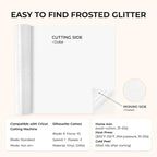 HTVRONT Silver White Glitter HTV Roll - Image 4