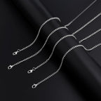 Lemonkey 33 Feet Metal Silver Necklace Chains Curb Links Chains Bulk - Image 4