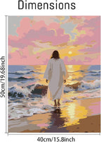 Mrnsiet Jesus Paint by Numbers Kit - Image 3