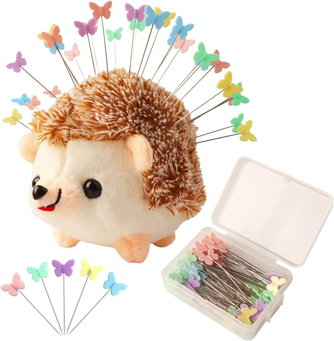 CICILIAYA Hedgehog Shape Pin Cushion, Cute Pincushions Sewing Kit Lovely Needle by CICITOYWO