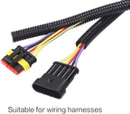 Alex Tech 10ft-1/4" 10ft-3/8" 10ft-1/2" Split Wire Loom Tubing - Image 3