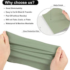 VINYL FROG Sage Green Heat Transfer Vinyl Roll 12" x12ft Matte HTV Vinyl | - Image 2