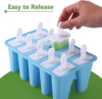 10-Count Popsicle Mold with 200 Sticks, 200 Bags, 10 Reusable Sticks | Silicone - Image 3