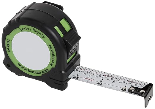 FastCap ProCarpenter Standard Reverse Measuring Tape, 16 Foot | Standard by FastCap