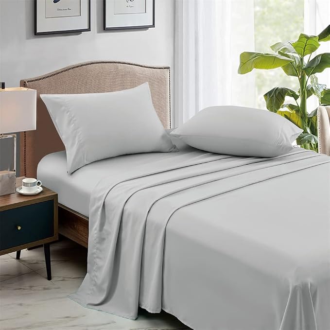 FreshCulture Queen Flat Sheets Only, Soft Microfiber Bedding Sheets - Image 6