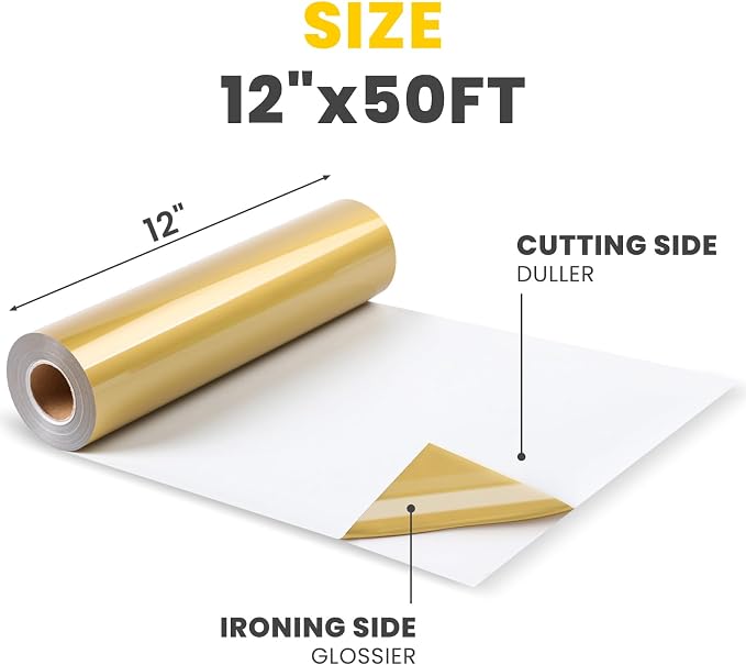 HTVRONT Gold Iron on Vinyl - Image 2