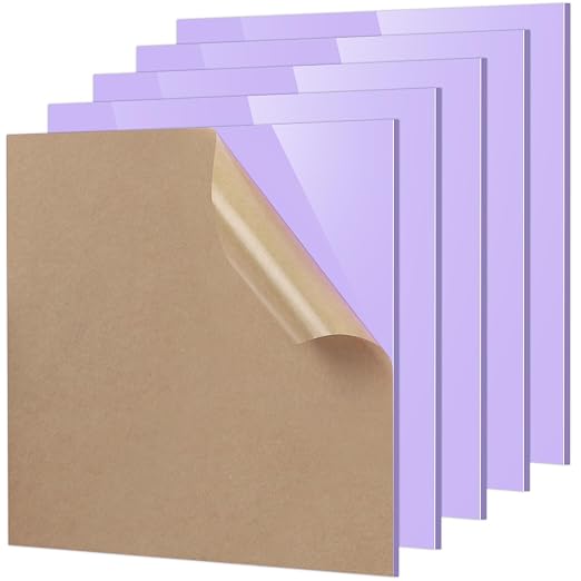 Adrattnay Purple Acrylic Sheets 1/8 Thick, Opaque Acrylic Sheets Acrylic Panel by WOODEXPERT